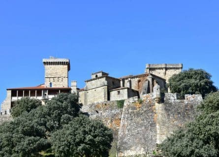 Medieval Monterrey Castle. Now a Parador near Valdeorras