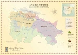La Rioja Wine Region Map La Rioja Wine Region Map