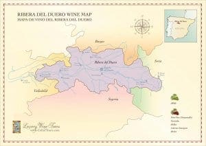 Ribera del Duero Wine Region Map Ribera del Duero Wine Region Map